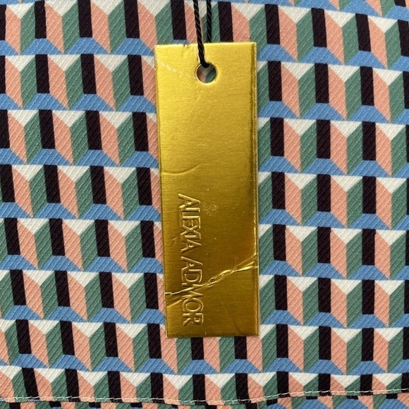 Alexia Admor Shirt Dress NWT Geometric Alexia Admor Shirt Dress Patterned Print - Picture 10 of 15